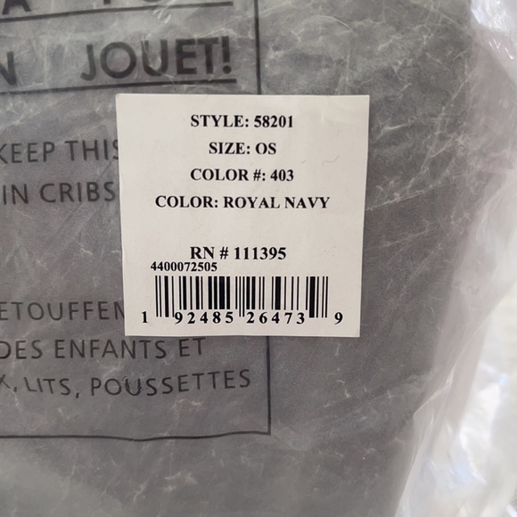 Tory Burch Perry Nylon Block Small Cosmetic Case Royal Blue size 8”In x 6”x4 In - Picture 8 of 8